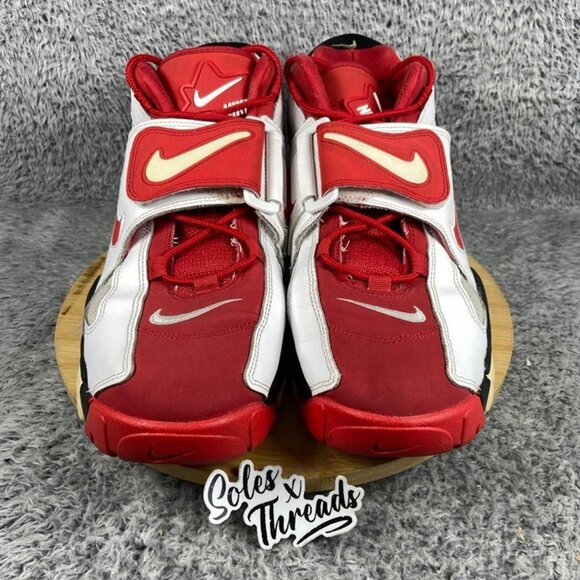 Nike Air Barrage Mid White University Red Black Size 11 Men Sneakers AT7847-102 main image 8